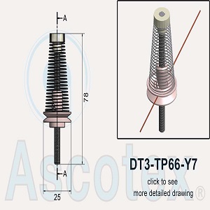 Đĩa tăng lực căng dây Ascotex DT3-TP66-Y7